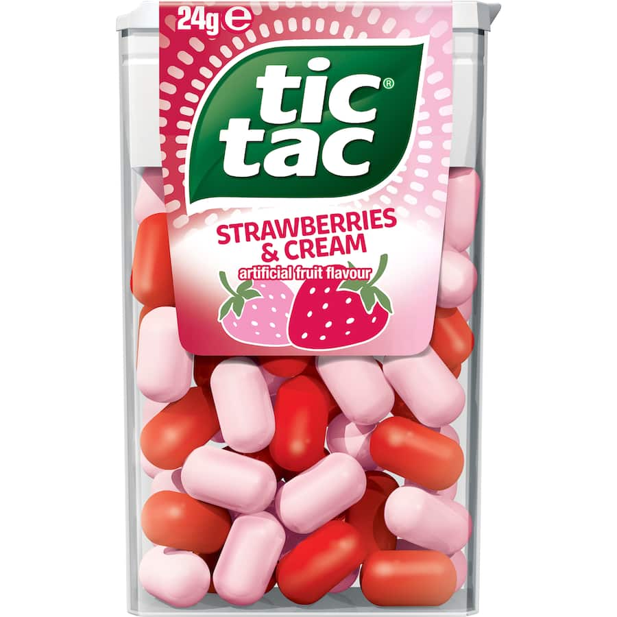 Tic Tac Sweet Mints Strawberry & Cream 24g