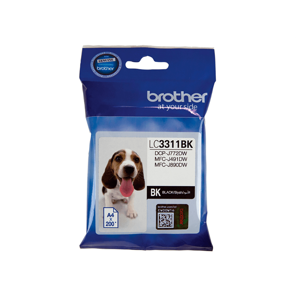 Brother LC3311BK Black Ink Cartridge Single Pack (Each)