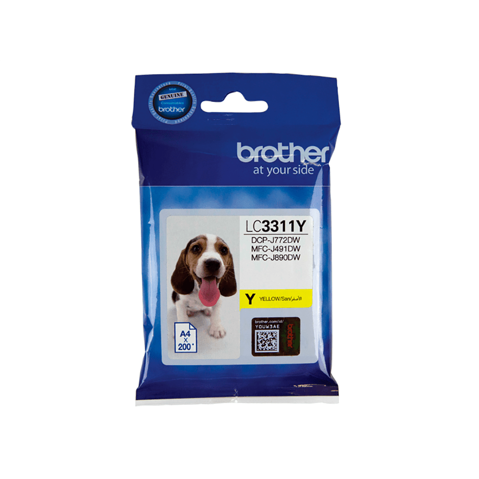 Brother LC3311Y Yellow Ink Cartridge Single Pack (Each)