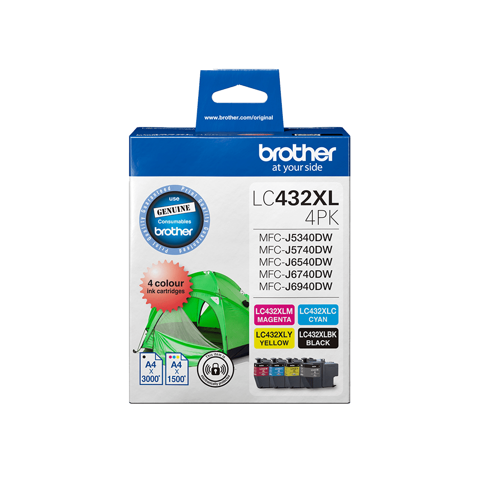 Brother LC432XL4PKS Ink Cartridges 4 Pack (Each)