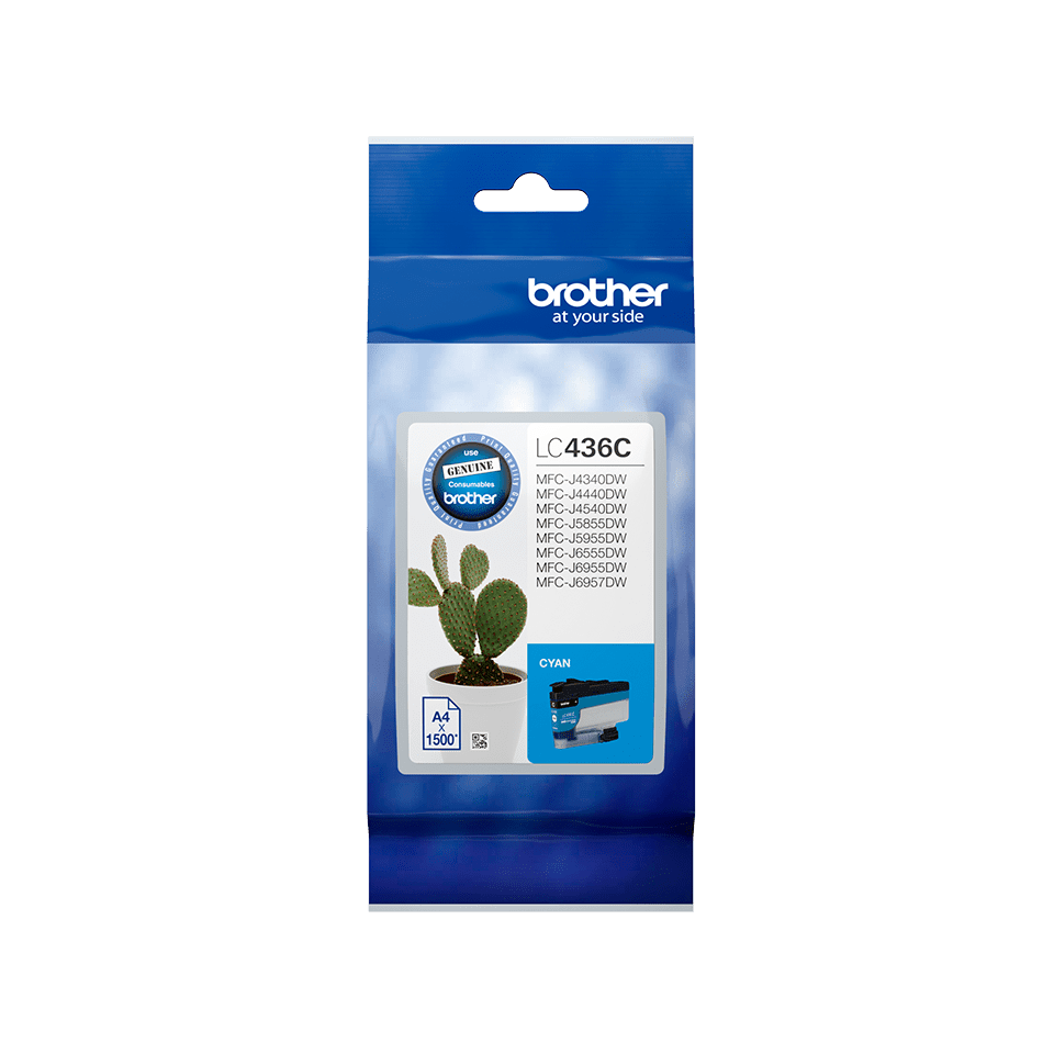 Brother LC436C Cyan Ink Cartridge Single Pack (Each)