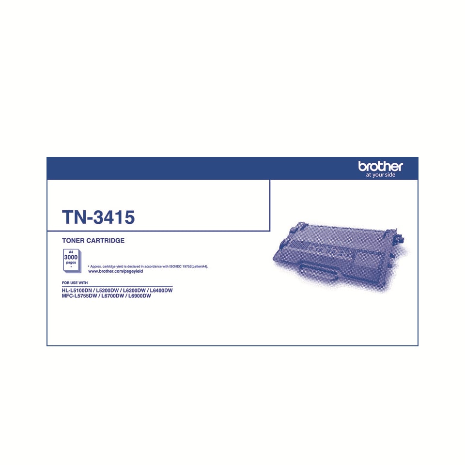 Brother TN3415 Black Toner Cartridge (Each)