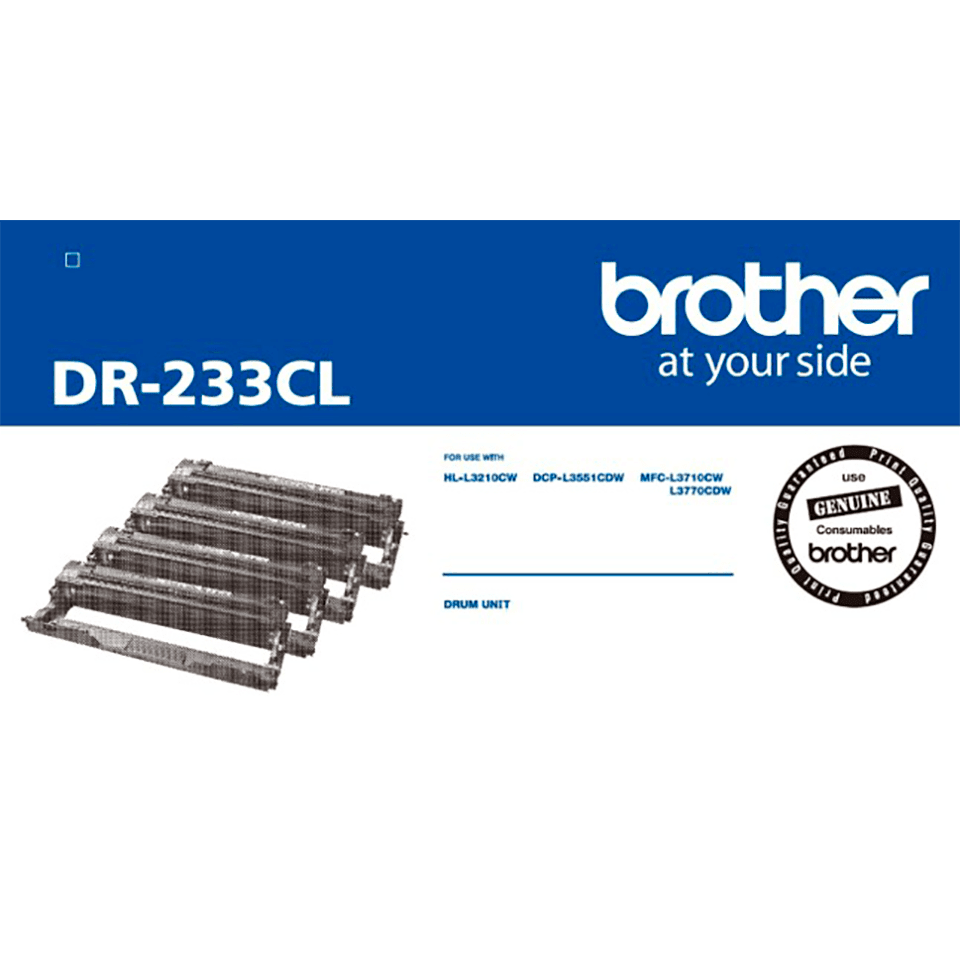Brother DR233CL Drum Unit 4 Pack (Each)