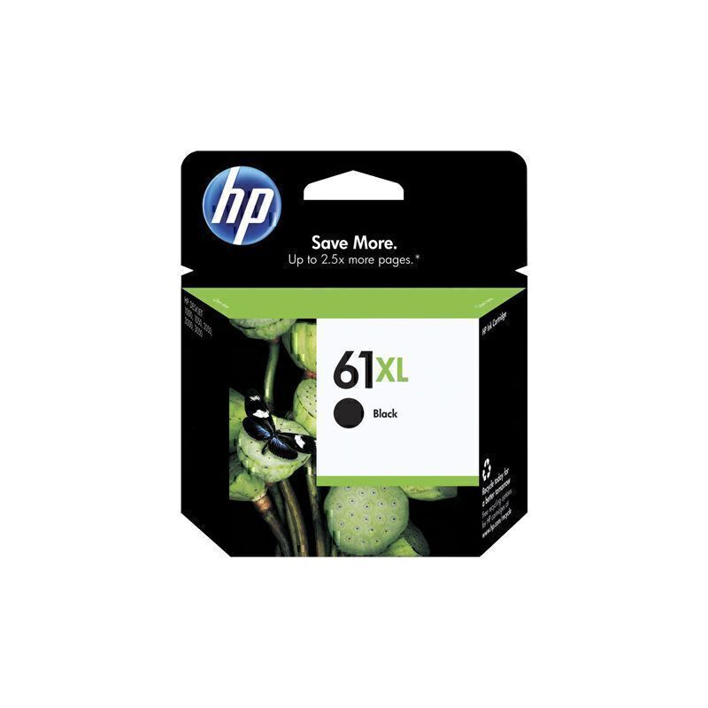 HP 61XL High Yield Black Ink Cartridge CH563WA (Each)