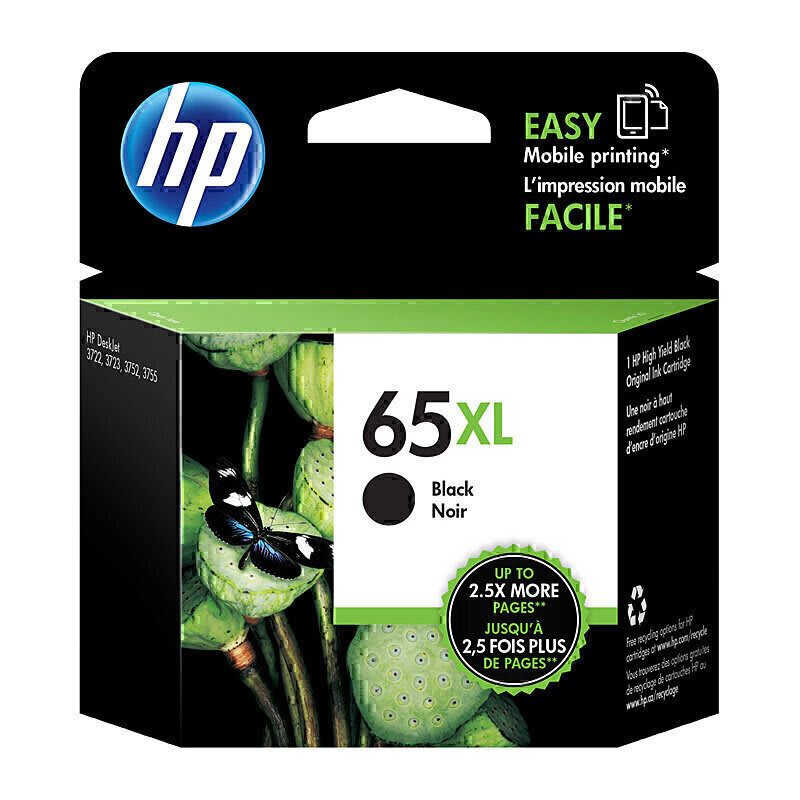 HP 65XL Black Original Ink Cartridge N9K04AA (Each)