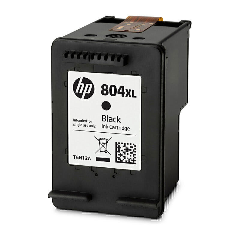 HP 804XL High Yield Black Ink Cartridge T6N12AA (Each)