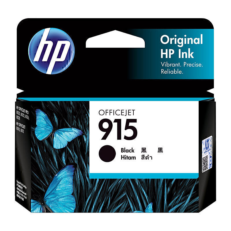 HP 915 Black Original Ink Cartridge 3YM18AA (Each)
