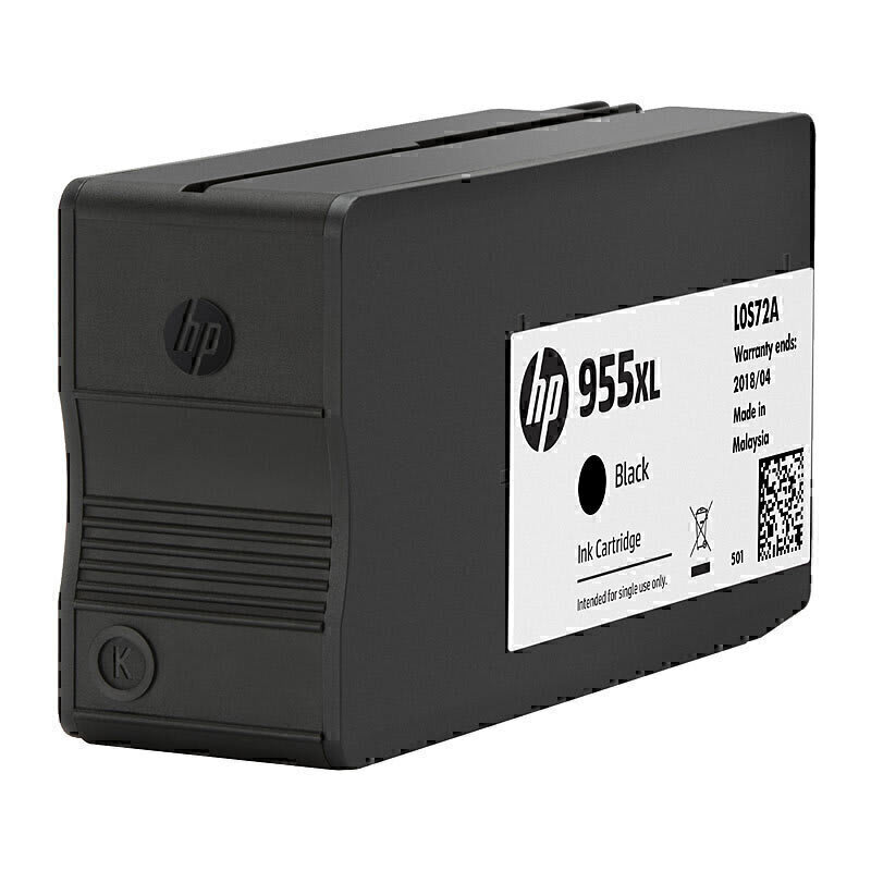 HP 955XL High Yield Black Ink Cartridge L0S72AA (Each)