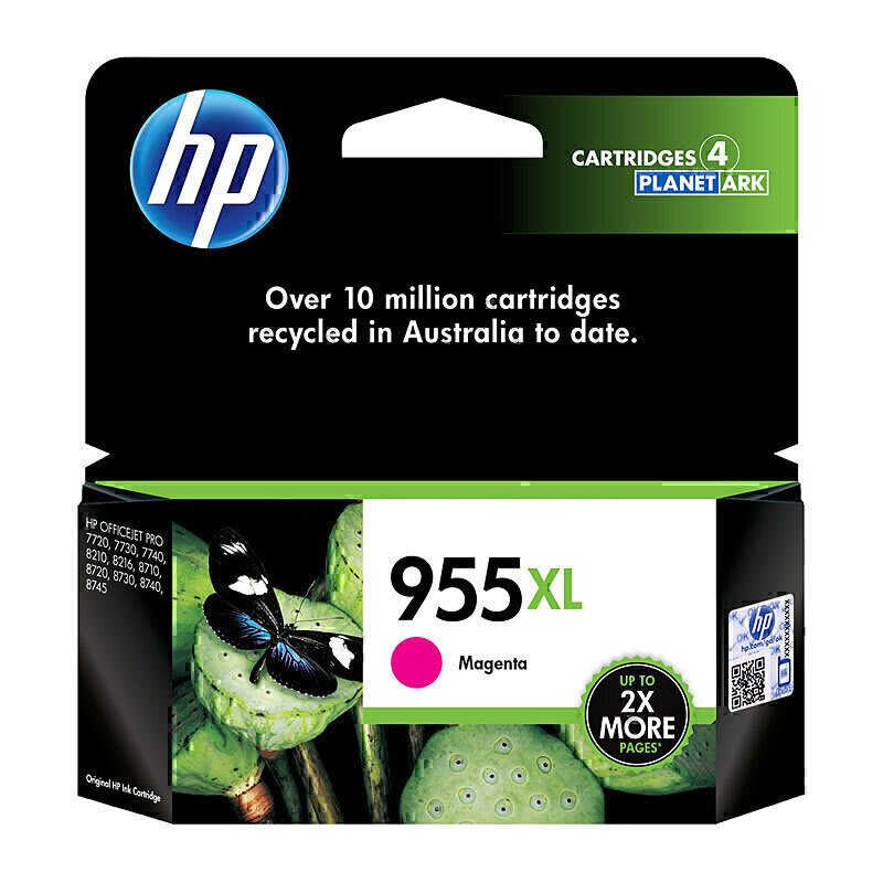 HP 955XL HY Magenta Ink Cartridge L0S66AA (Each)