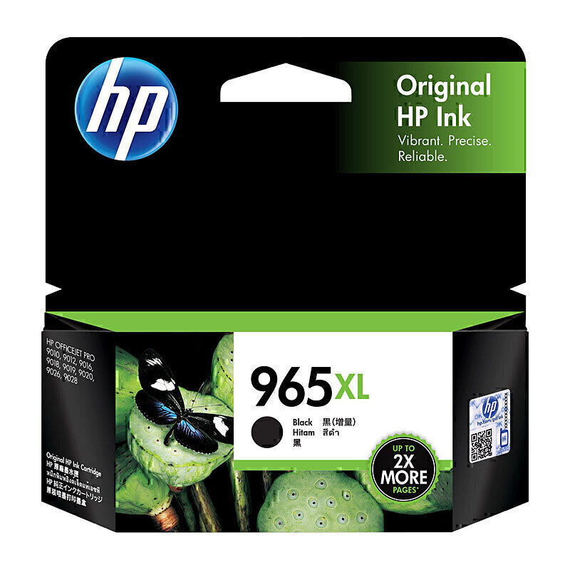 HP 965XL High Yield Black Ink Cartridge 3JA84AA (Each)