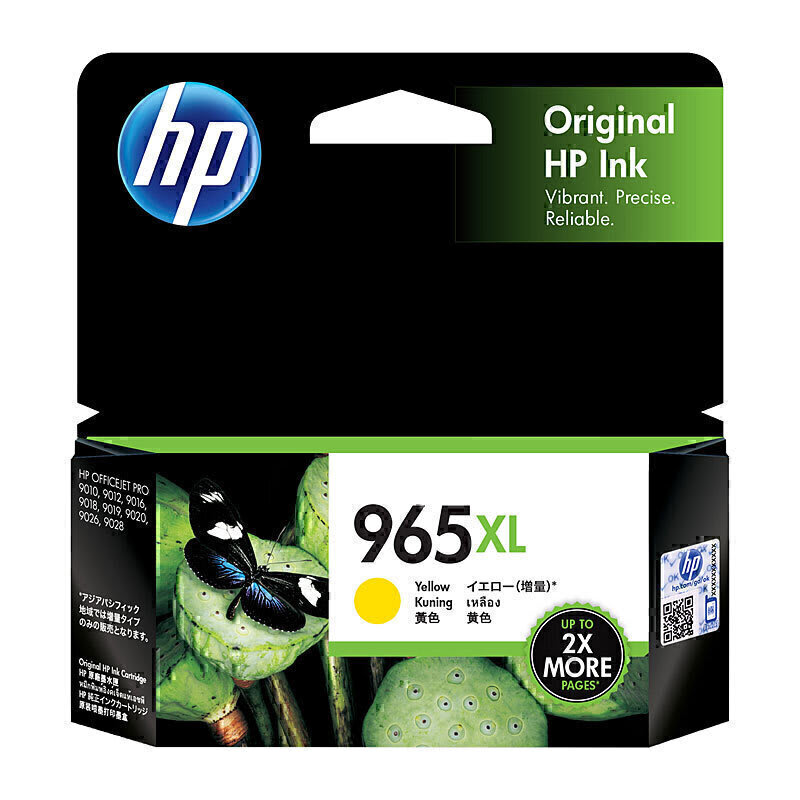 HP 965XL High Yield Yellow Original Ink 3JA83AA (Each)