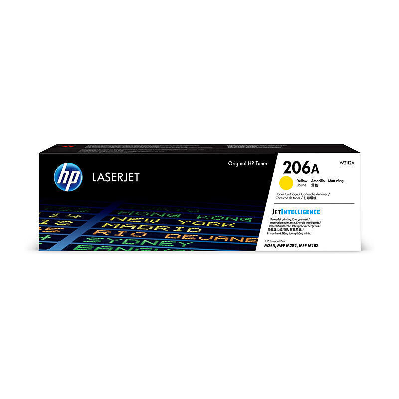 HP 206A Yellow Laserjet Toner Cartridge W2112A (Each)