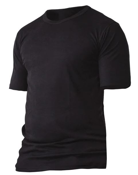 Kaiwaka, Thermal Short Sleeve Top, TKT3010 - Black (Size: 5XL)