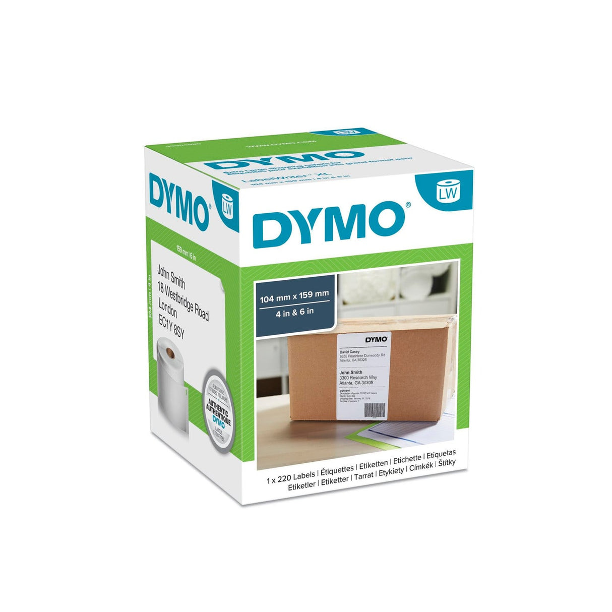 Dymo LabelWriter Extra Large Shipping Labels 104mm x 159mm (Pack)