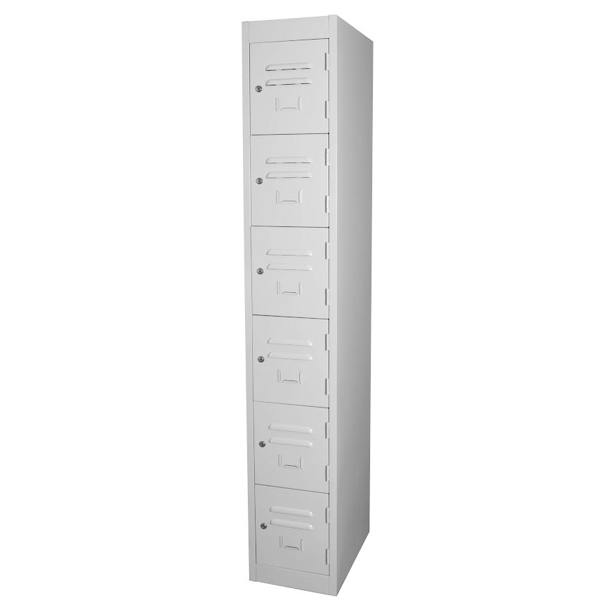 6 Door locker Padlatch Silver Grey 305mm Wide - Steelco