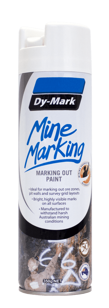 Dy-Mark Mine Marking Vertical White Paint 350g Pack of 12
