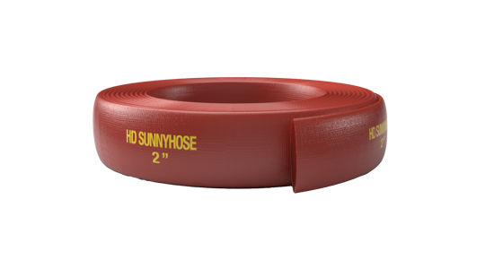 150mm Sunnyhose Heavy Duty Red Layflat Hose (Metres)