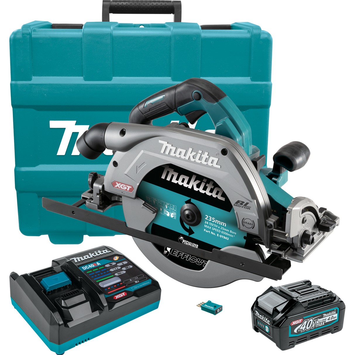 Makita 40Vmax XGT Brushless Rail Circular Saw Kit 235mm