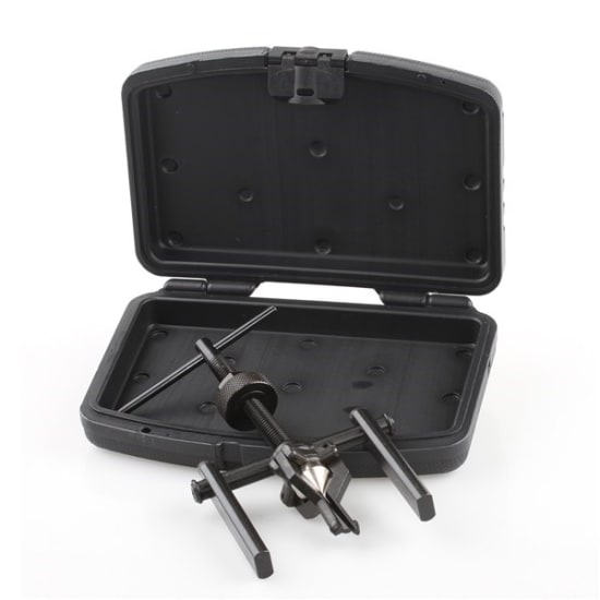 Toledo 3 Jaw Pilot Bearing Puller, compact tool for extracting pilot bearings from various machinery, range 13-45mm.