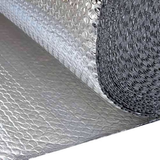 Foil Bubble 3 roll, 1500mm x 100m, featuring 2-layer bubble insulation and foil exterior for optimal thermal protection in shipping.