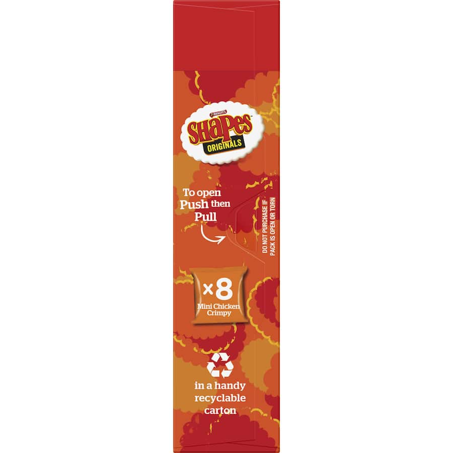 Arnotts Shapes Crackers Mini Chicken Crimpy 200g Multipack 8pack