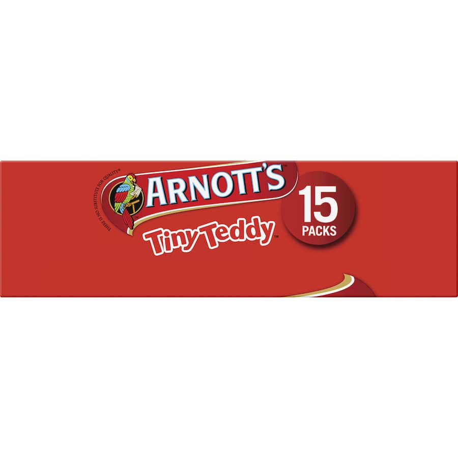 Arnotts Tiny Teddy Plain Biscuits Variety Pak 375g 15pack