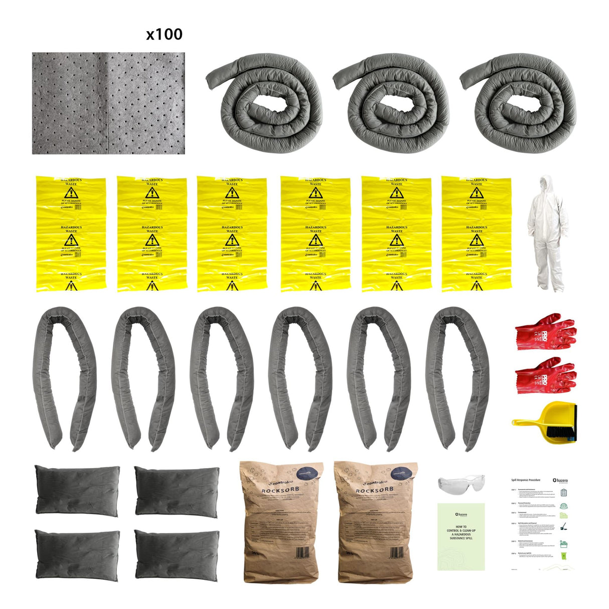 REFILL, Hazero Spill Kit, General Purpose, 200L