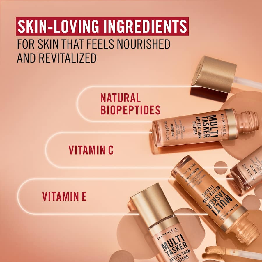 Rimmel Multi Tasker Foundation 004 Light Medium 30mL