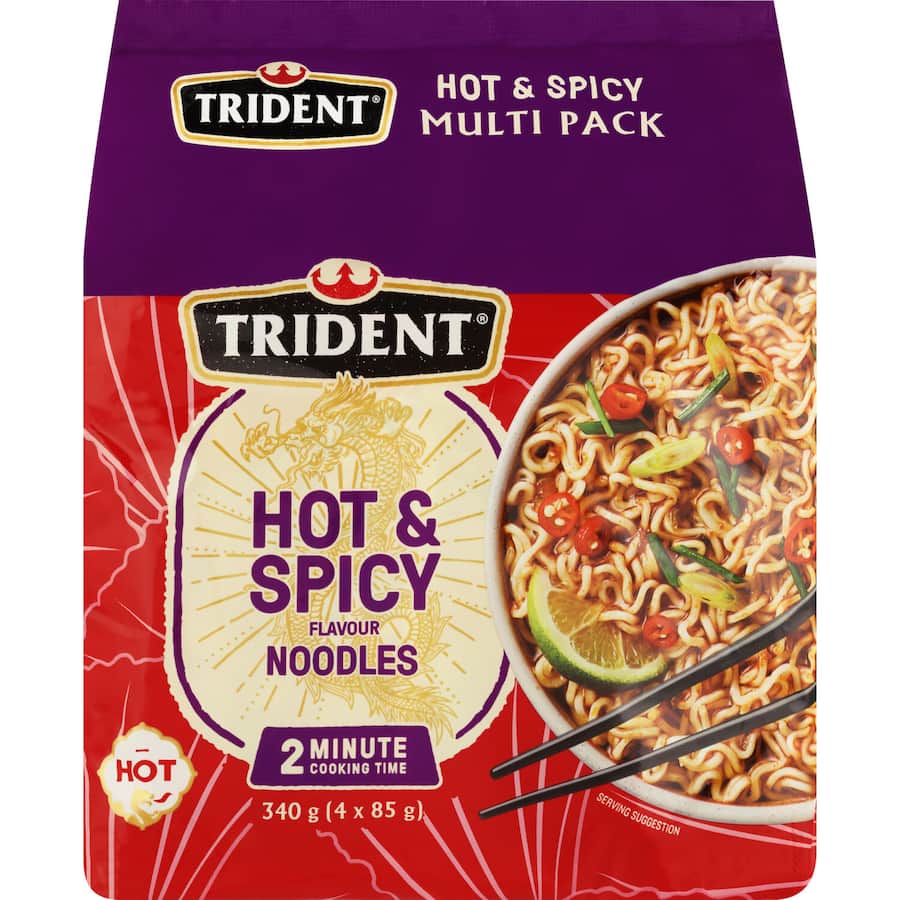 Trident Instant Noodles Hot & Spicy 340g
