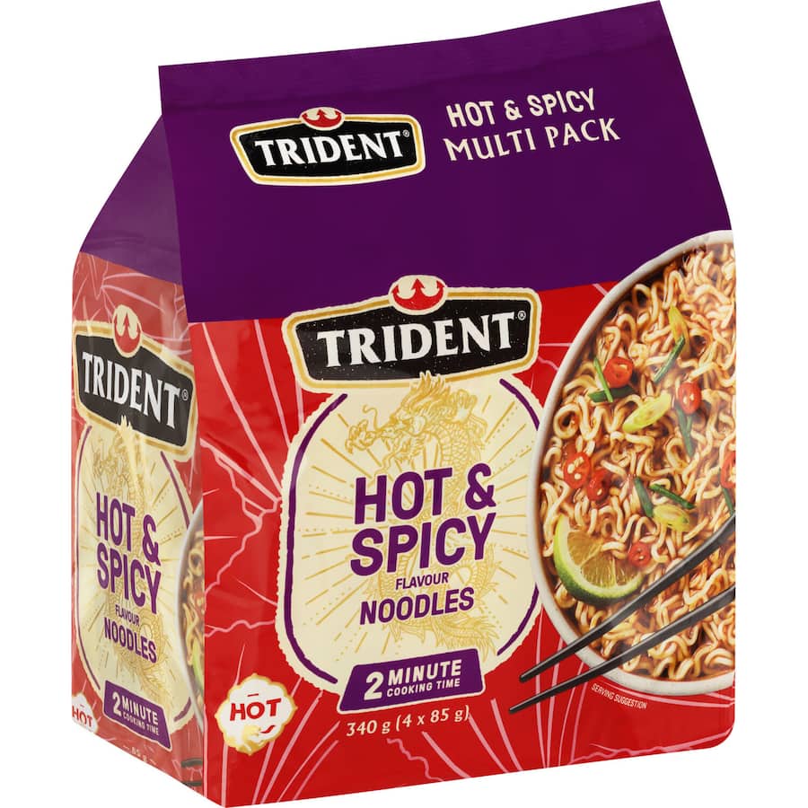 Trident Instant Noodles Hot & Spicy 340g