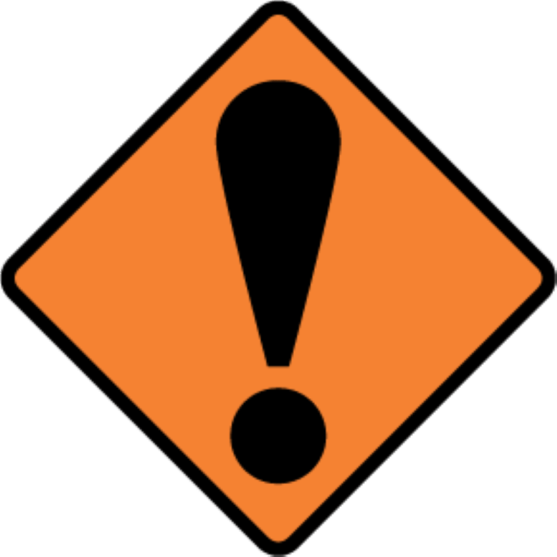 Road Works Sign | Other Hazard W750mm x H750mm (Single Sided)