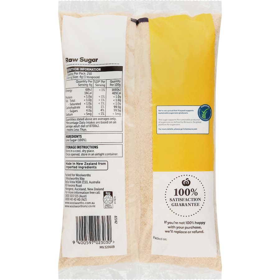 Woolworths Raw Sugar 1kg