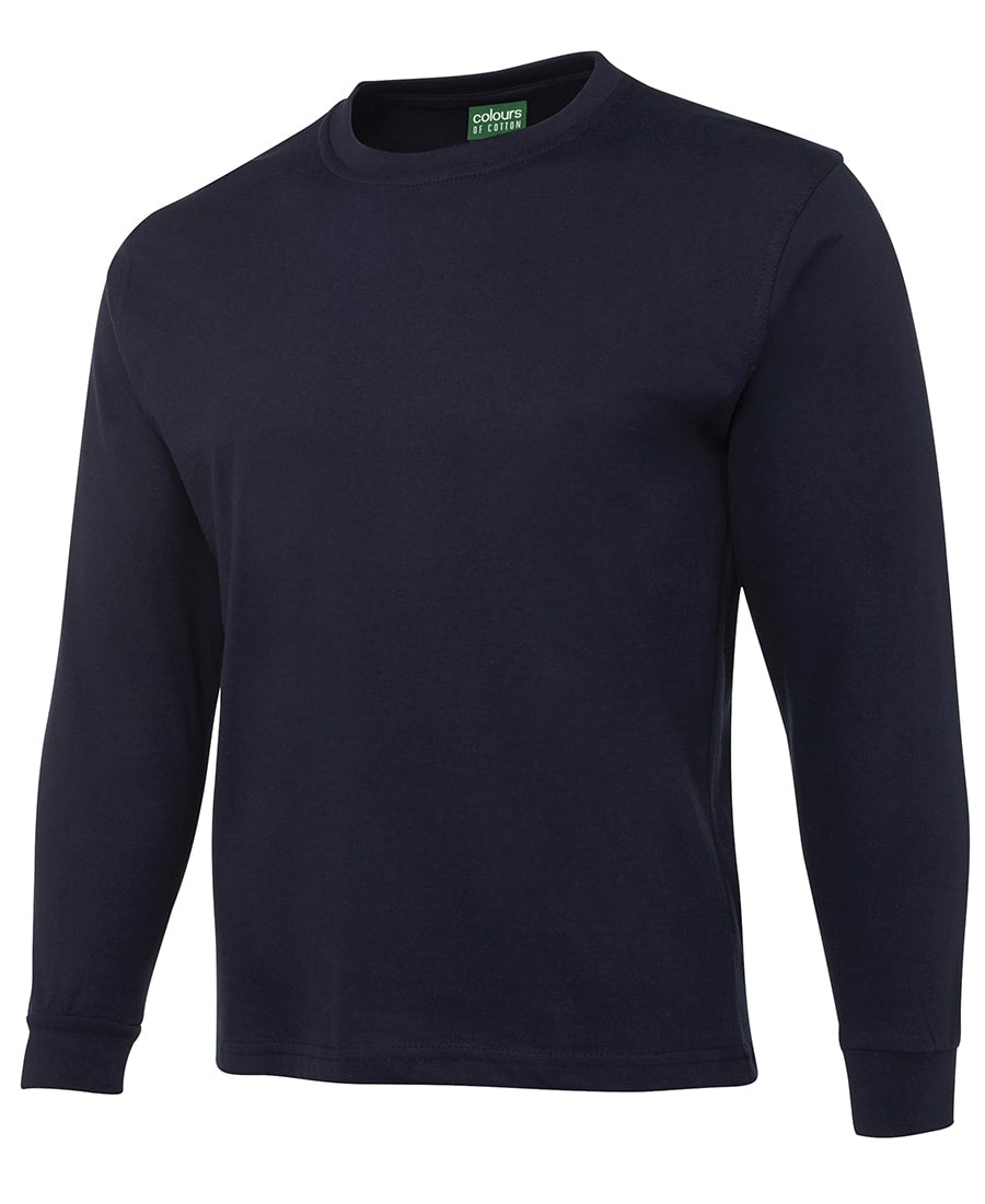JB's Wear, Cotton Long Sleeve T-Shirt, 1LS - Navy (Size: L)