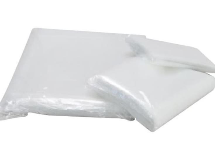 High-duty clear plastic bag, 640 x 260 x 1200mm, perfect for storage, display, and transport with high clarity and strength.