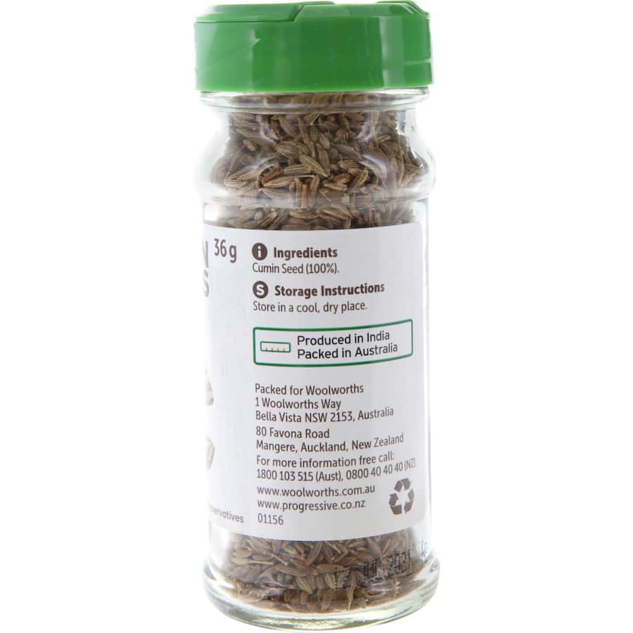 Woolworths Cumin Seeds Whole Shaker 36g