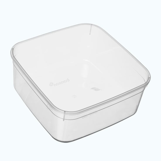 Clear square food storage container set, 2000ML capacity, ideal for liquids and meals, made from durable FDA-approved polypropylene.