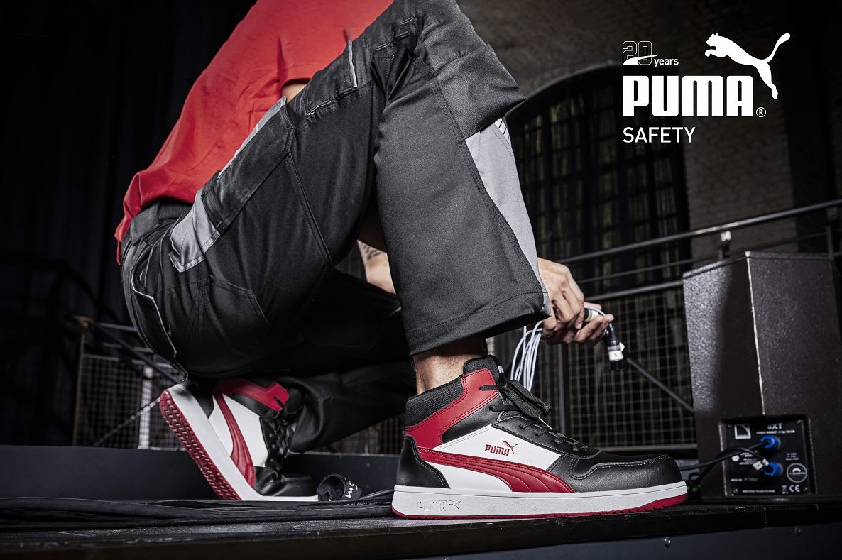 Puma Safety Frontcourt Mid 630057 1 (pair) - Black/Red/White - 40