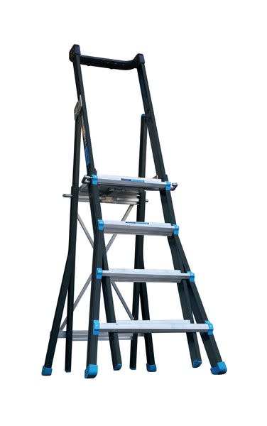 Easy Access Telescopic Fiberglass Platform Ladder 4 - 7 Step