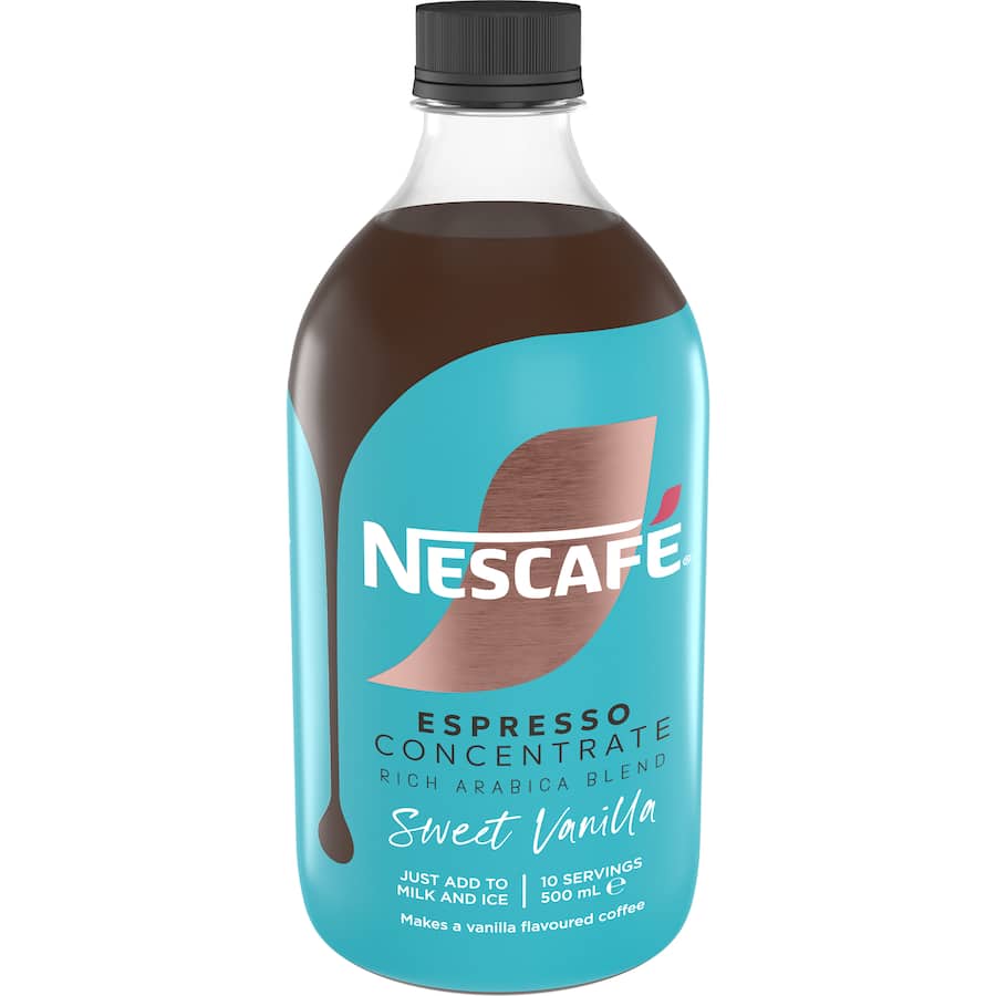 Nescafé Espresso Coffee Concentrate Sweet Vanilla Bottle 500mL