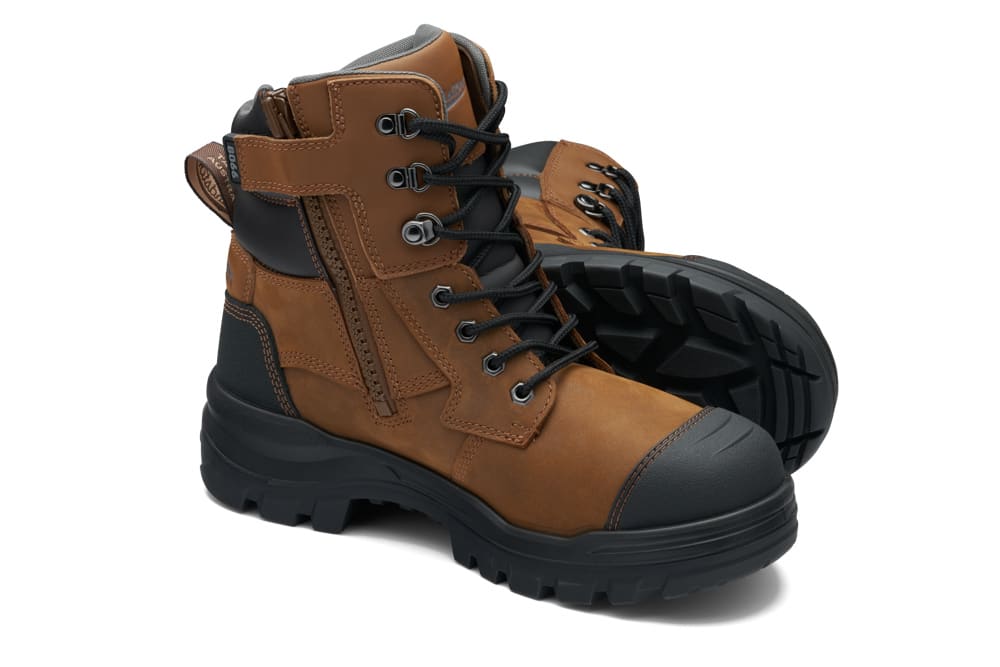 Blundstone 8066 Rotoflex Zip Sided Safety Boots - Saddle (Size: 13)
