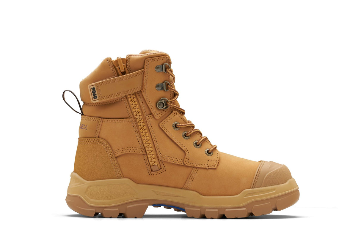 Blundstone 9060 Rotoflex Zip Sided Safety Boots - Wheat (Size: 12)
