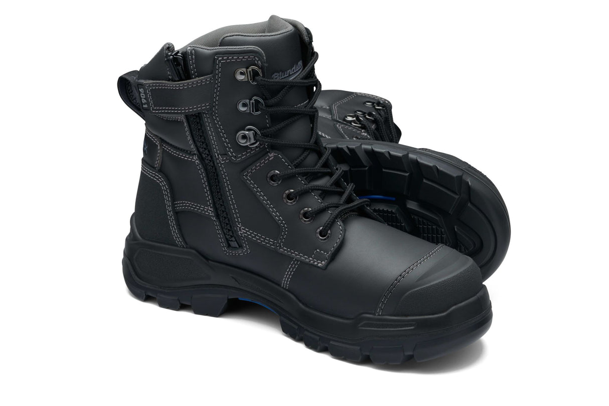 Blundstone 9061 Rotoflex Zip Sided Safety Boots - Black (Size: 14)