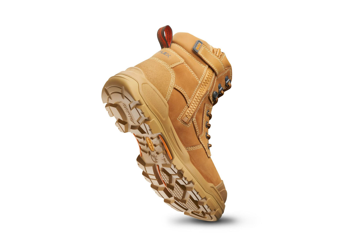 Blundstone 9090 Rotoflex Zip Sided Safety Boots - Wheat (Size: 09)