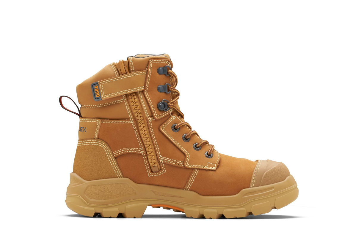 Blundstone 9090 Rotoflex Zip Sided Safety Boots - Wheat (Size: 14)