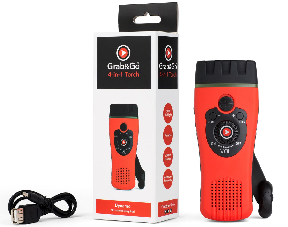Dynamo Torch with Radio - Multi function 4 in 1