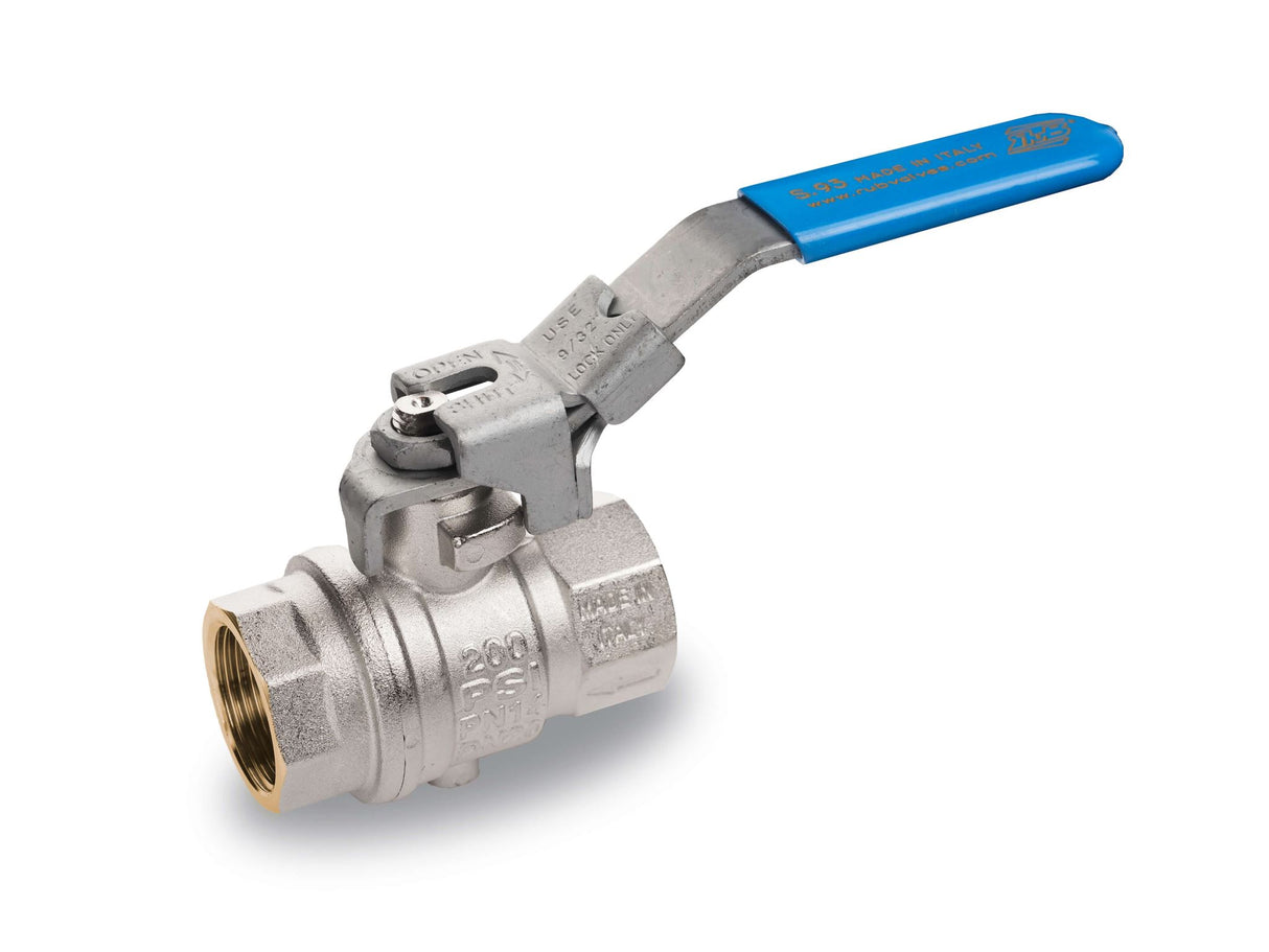 RuB s.93 Brass Ball Valve with Downstream Exhaust 25mm BSPP
