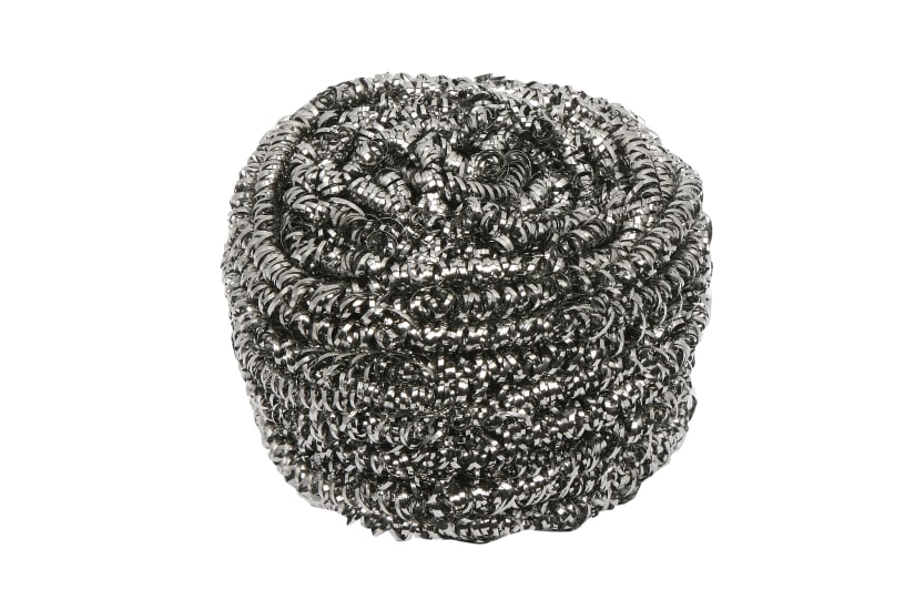 Edco Stainless Steel Scourer, 50g, durable and rust-resistant, ideal for tough cleaning in kitchens and industrial use.