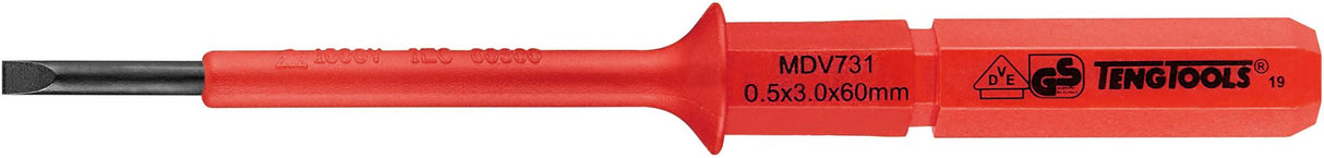 Teng 1000V Screwdriver Interchangeable Flat 3mm