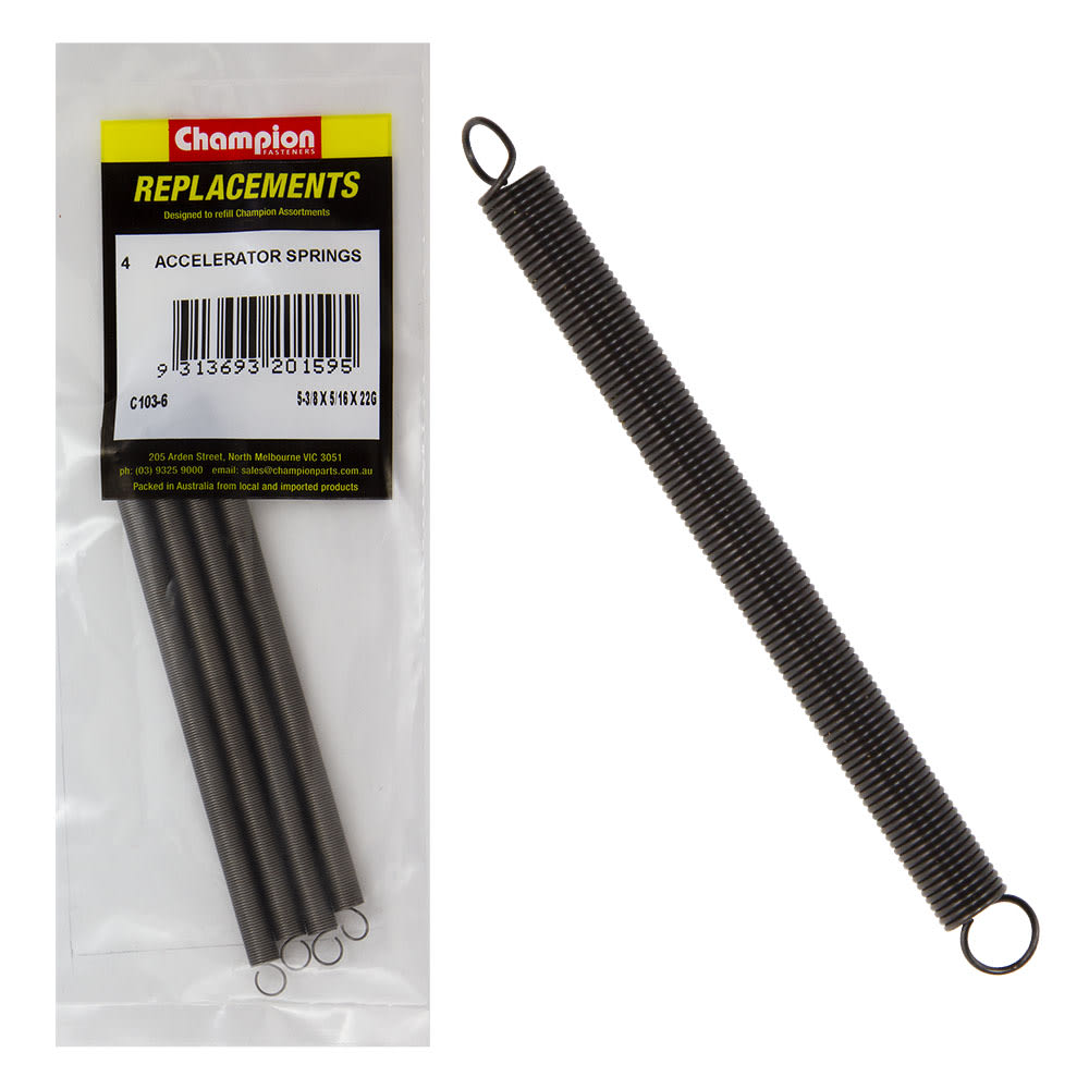 Champion Accelerator Spring 22G Pack of 4