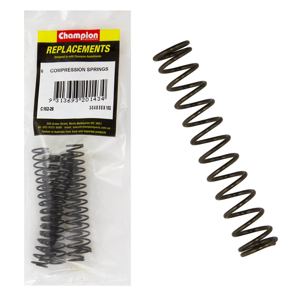 Champion Compression Spring Pack of 6